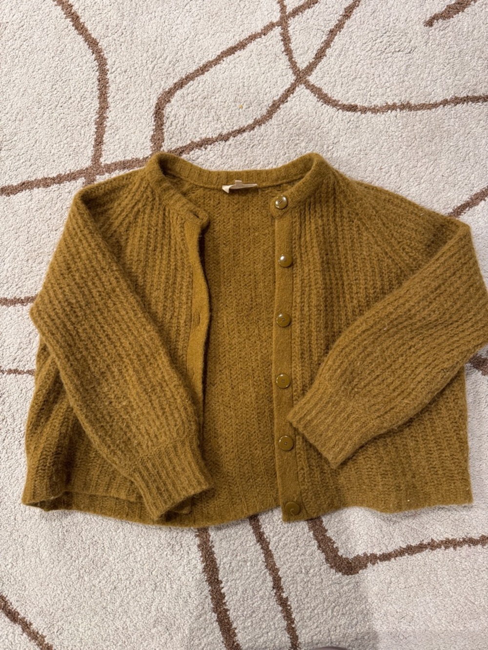 Sezane Emilé Cardigan in Golden